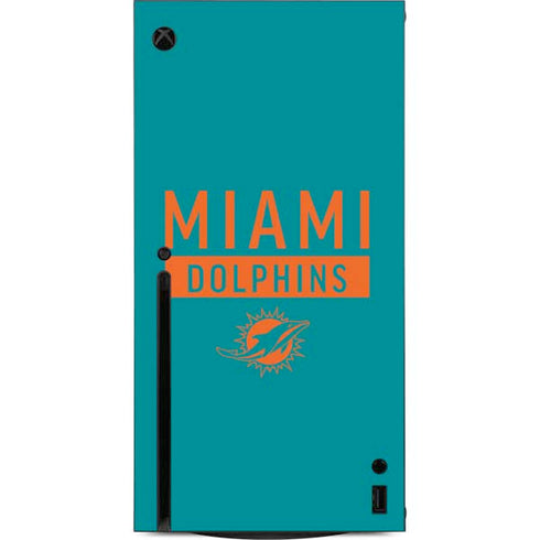 NFL Miami Dolphins Teal Performance Series Xbox Series X Console Skin