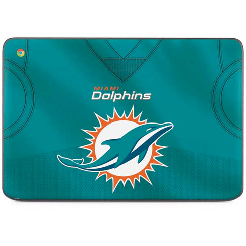 NFL Miami Dolphins Team Jersey HP Chromebook Skin