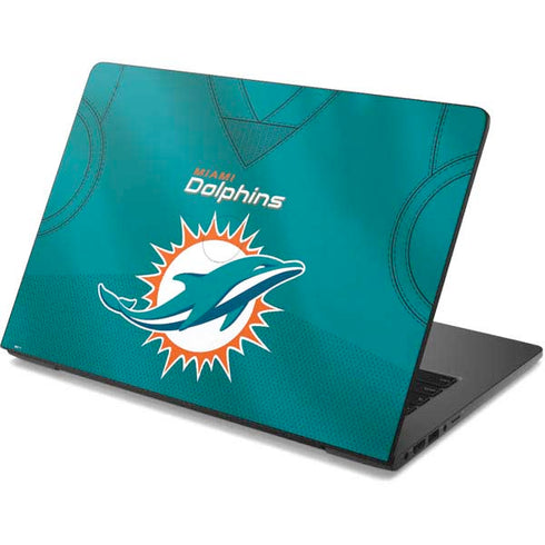 NFL Miami Dolphins Team Jersey Dell Chromebook Skin