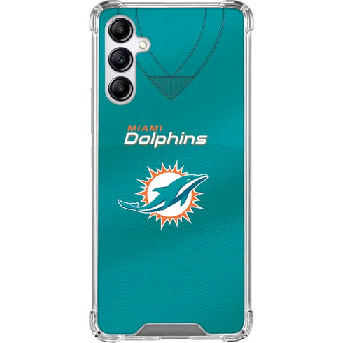 NFL Miami Dolphins Team Jersey Galaxy A15 5G Clear Case