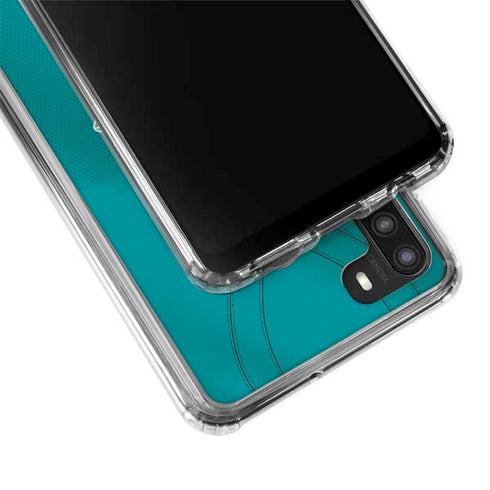 NFL Miami Dolphins Team Jersey Galaxy A21 Clear Case