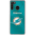 NFL Miami Dolphins Team Jersey Galaxy A21 Clear Case