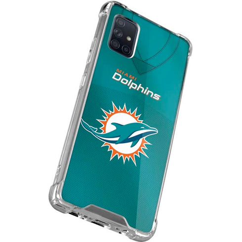 NFL Miami Dolphins Team Jersey Galaxy A51 5G Clear Case