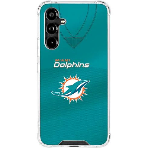 NFL Miami Dolphins Team Jersey Galaxy A54 5G Clear Case
