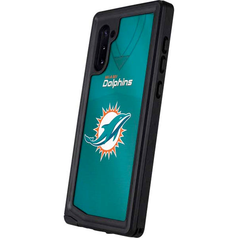 NFL Miami Dolphins Team Jersey Galaxy Note 10 Waterproof Case