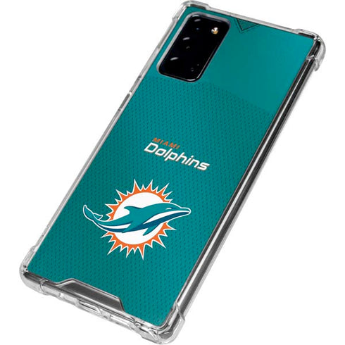 NFL Miami Dolphins Team Jersey Galaxy Note20 5G Clear Case