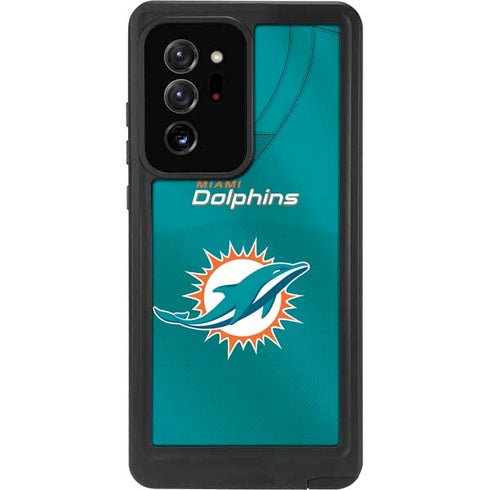 NFL Miami Dolphins Team Jersey Galaxy Note20 Ultra 5G Waterproof Case