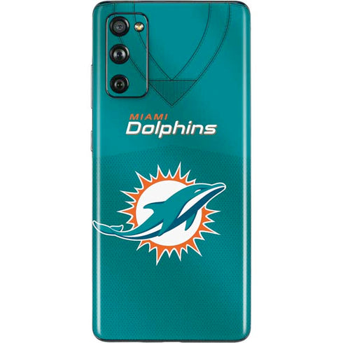 NFL Miami Dolphins Team Jersey Galaxy S20 Fan Edition Skin