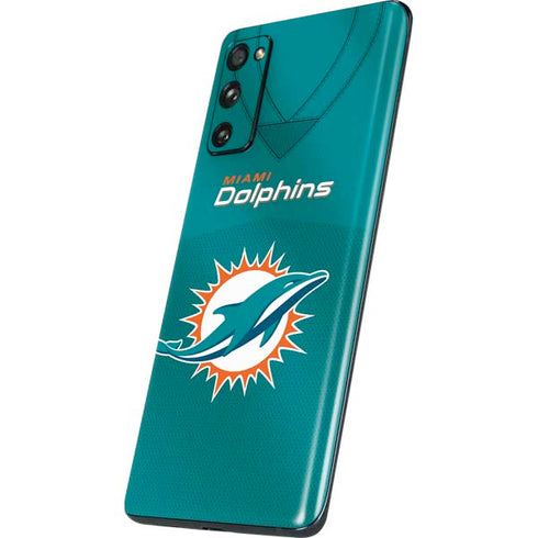 NFL Miami Dolphins Team Jersey Galaxy S20 Fan Edition Skin