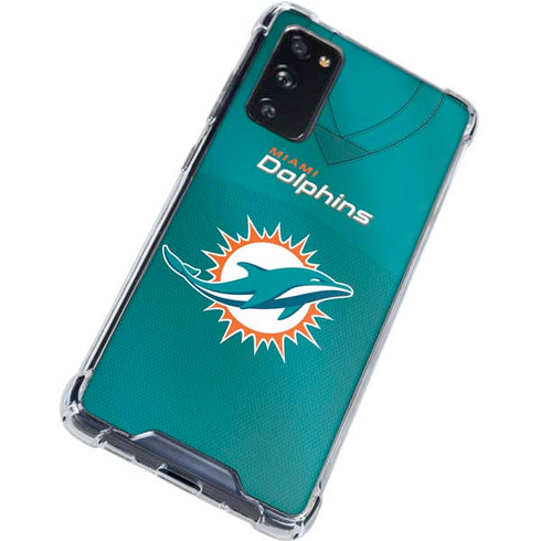 NFL Miami Dolphins Team Jersey Galaxy S20 FE Clear Case
