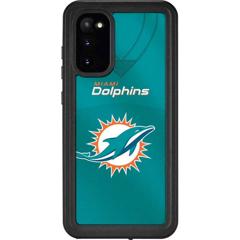 NFL Miami Dolphins Team Jersey Galaxy S20 Waterproof Case