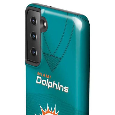 NFL Miami Dolphins Team Jersey Galaxy S21 FE Pro Case