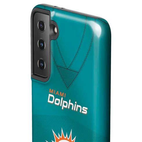 NFL Miami Dolphins Team Jersey Galaxy S21 Plus 5G Pro Case