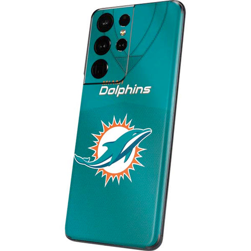 NFL Miami Dolphins Team Jersey Galaxy S21 Ultra 5G Skin
