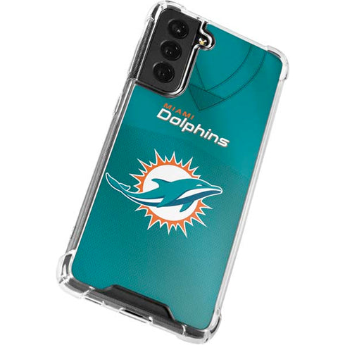 NFL Miami Dolphins Team Jersey Galaxy S22 Plus Clear Case