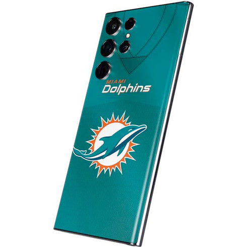 NFL Miami Dolphins Team Jersey Galaxy S22 Ultra Skin