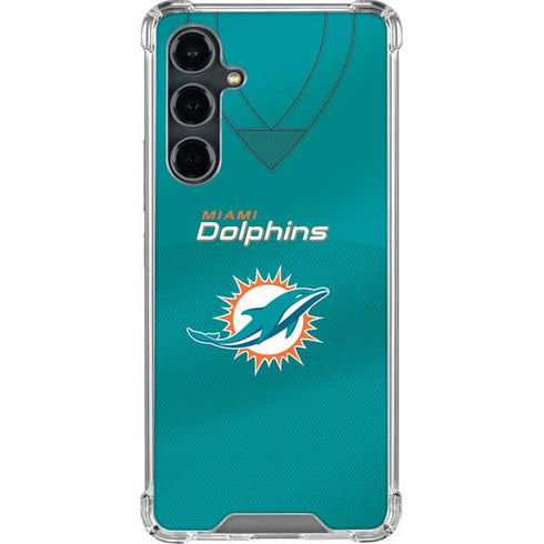 NFL Miami Dolphins Team Jersey Galaxy S23 FE Clear Case