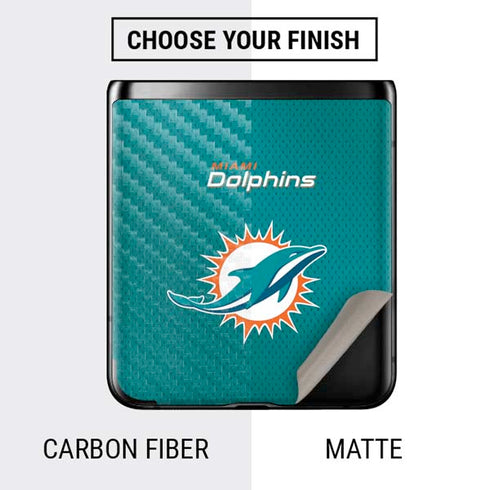 NFL Miami Dolphins Team Jersey Galaxy Z Flip Skin