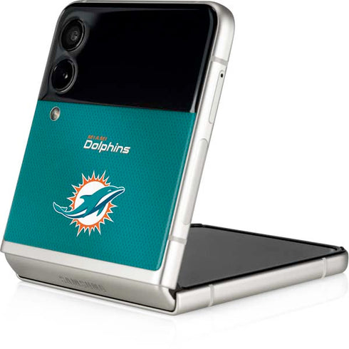 NFL Miami Dolphins Team Jersey Galaxy Z Flip4 5G Skin