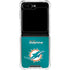 NFL Miami Dolphins Team Jersey Galaxy Z Flip5 5G Clear Case