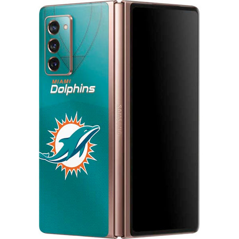 NFL Miami Dolphins Team Jersey Galaxy Z Fold2 5G Skin