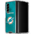 NFL Miami Dolphins Team Jersey Galaxy Z Fold4 5G Clear Case