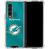 NFL Miami Dolphins Team Jersey Galaxy Z Fold4 5G Clear Case