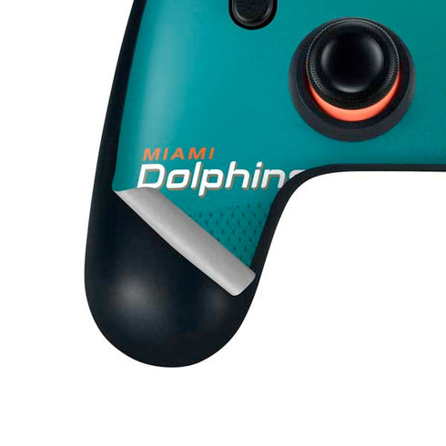 NFL Miami Dolphins Team Jersey Google Stadia Controller Skin