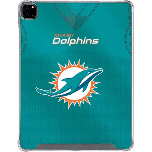 NFL Miami Dolphins Team Jersey iPad Pro 12.9in (2020) Clear Case