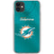 NFL Miami Dolphins Team Jersey iPhone 11 Clear Case