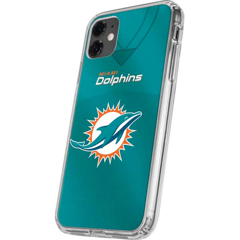NFL Miami Dolphins Team Jersey iPhone 11 Clear Case