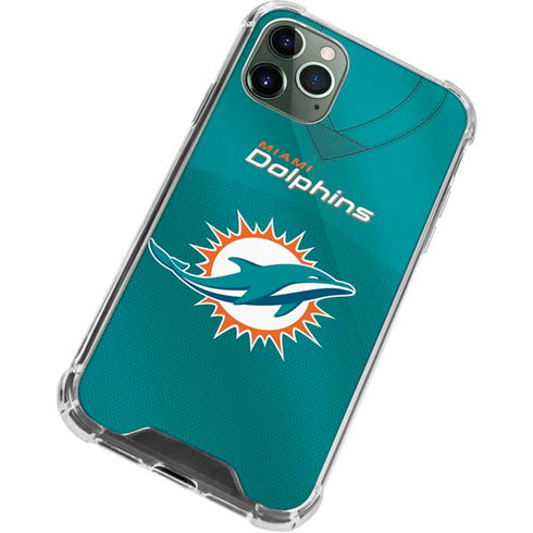 NFL Miami Dolphins Team Jersey iPhone 11 Pro Max Clear Case