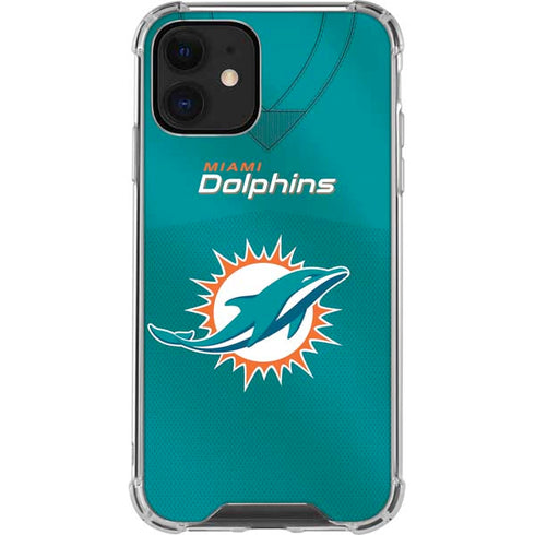 NFL Miami Dolphins Team Jersey iPhone 12 Mini Clear Case