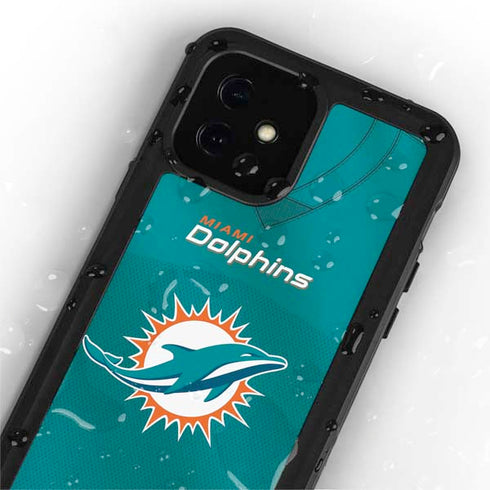 NFL Miami Dolphins Team Jersey iPhone 12 Mini Waterproof Case