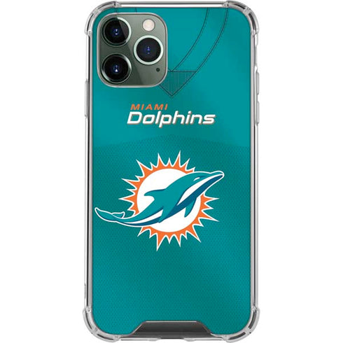 NFL Miami Dolphins Team Jersey iPhone 12 Pro Clear Case