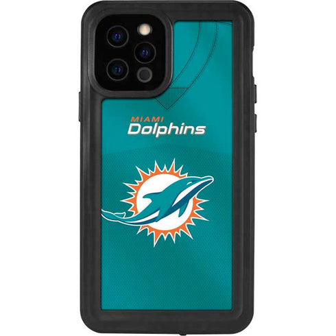 NFL Miami Dolphins Team Jersey iPhone 12 Pro Waterproof Case
