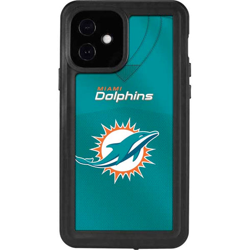 NFL Miami Dolphins Team Jersey iPhone 12 Waterproof Case