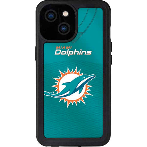 NFL Miami Dolphins Team Jersey iPhone 13 Mini Waterproof Case