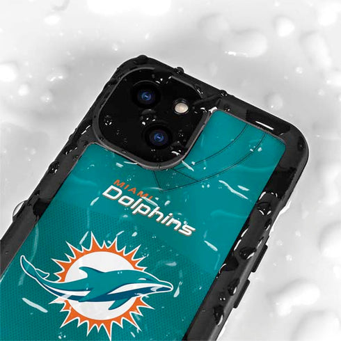 NFL Miami Dolphins Team Jersey iPhone 13 Mini Waterproof Case