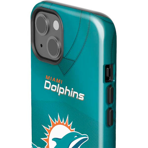 NFL Miami Dolphins Team Jersey iPhone 15 Plus Impact Case