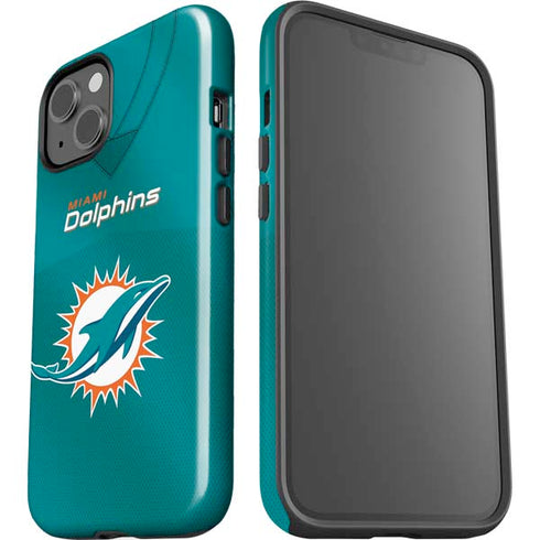 NFL Miami Dolphins Team Jersey iPhone 15 Impact Case