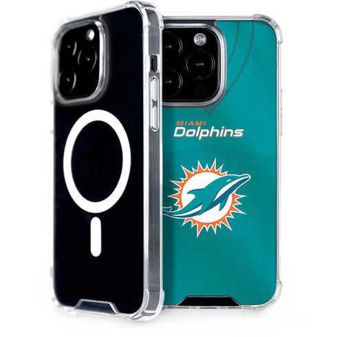 NFL Miami Dolphins Team Jersey iPhone 15 Pro MagSafe Case