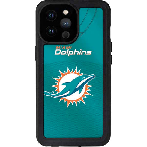 NFL Miami Dolphins Team Jersey iPhone 14 Pro Max Waterproof Case