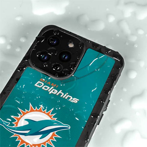 NFL Miami Dolphins Team Jersey iPhone 14 Pro Max Waterproof Case