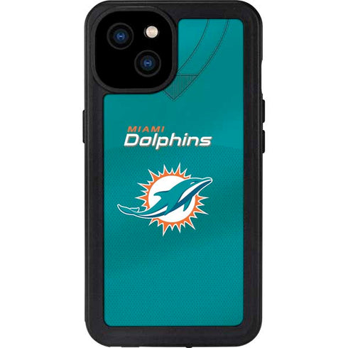 NFL Miami Dolphins Team Jersey iPhone 15 Plus Waterproof Case