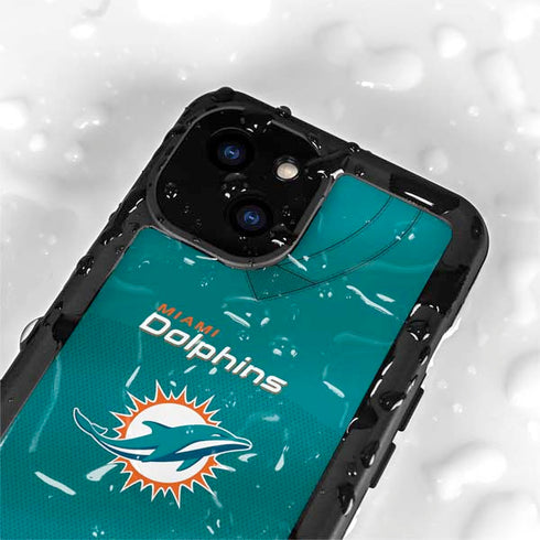 NFL Miami Dolphins Team Jersey iPhone 15 Plus Waterproof Case