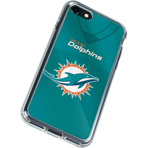 NFL Miami Dolphins Team Jersey iPhone SE (2nd & 3rd Gen) Clear Case
