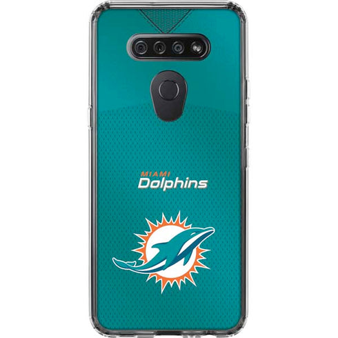 NFL Miami Dolphins Team Jersey LG K51/Q51 Clear Case