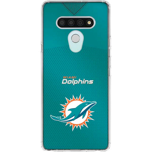 NFL Miami Dolphins Team Jersey LG Stylo 6 Clear Case