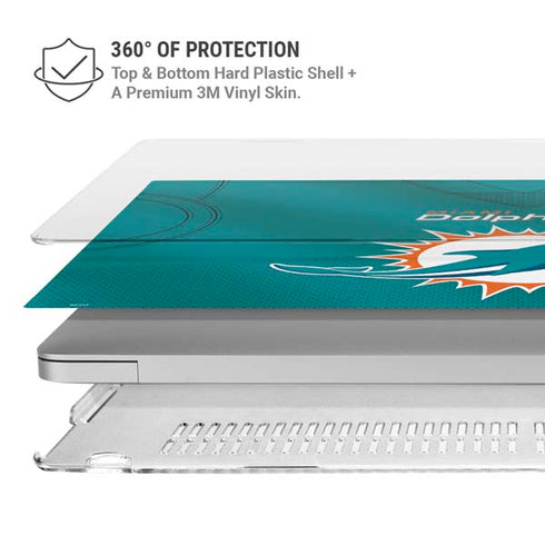 NFL Miami Dolphins Team Jersey MacBook Air 15in (2023-2025) Case plus Skin